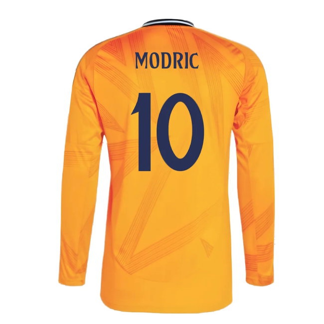 2024-2025 Real Madrid Long Sleeve Away Shirt (Modric 10) — Shop Online