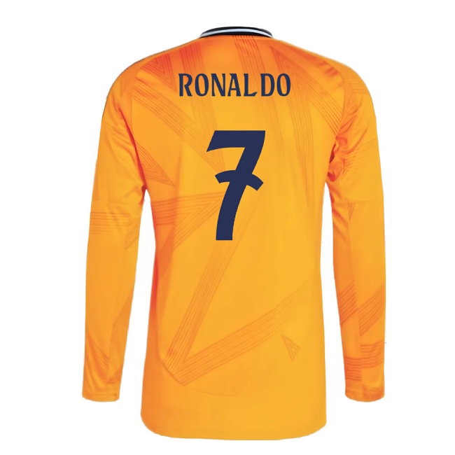2024-2025 Real Madrid Long Sleeve Away Shirt (Ronaldo 7) — Shop Online