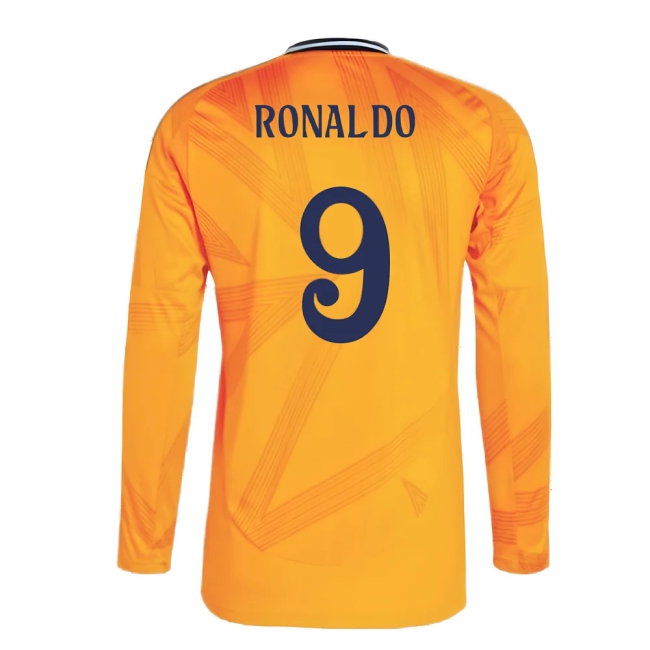 2024-2025 Real Madrid Long Sleeve Away Shirt (Ronaldo 9) — Buy Online
