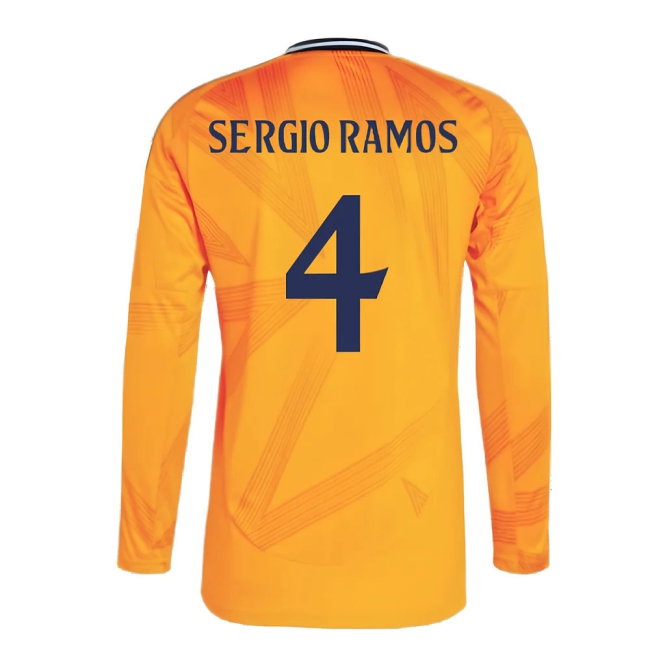 2024-2025 Real Madrid Long Sleeve Away Shirt (Sergio Ramos 4) — Buy Online