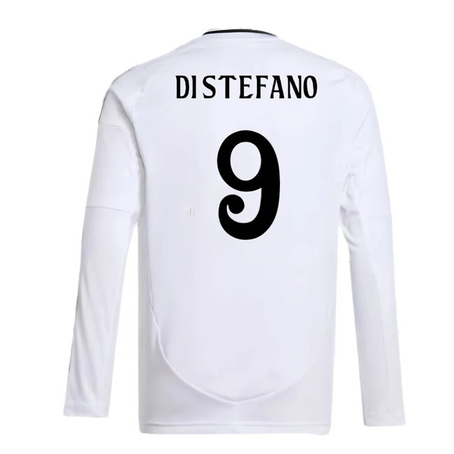 2024-2025 Real Madrid Long Sleeve Home Shirt (Kids) (Di Stefano 9) — Shop Online