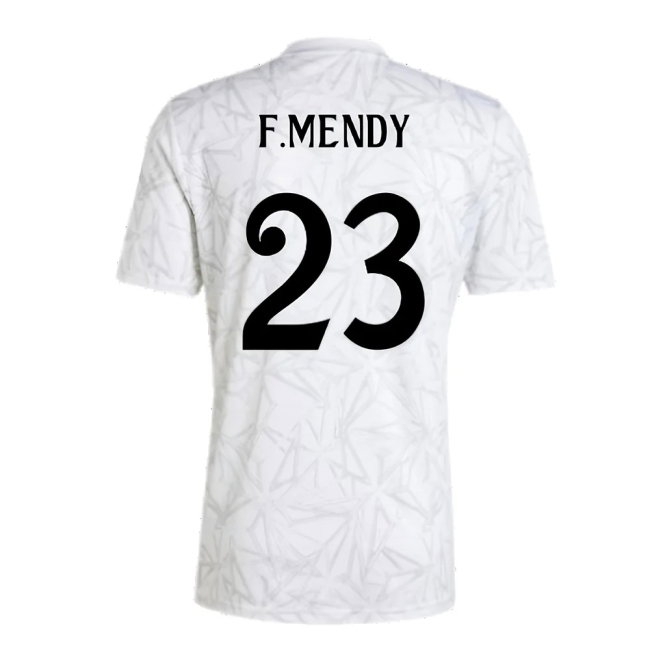 2024-2025 Real Madrid Pre-Match Shirt (White) (F.Mendy 23) — Shop Now