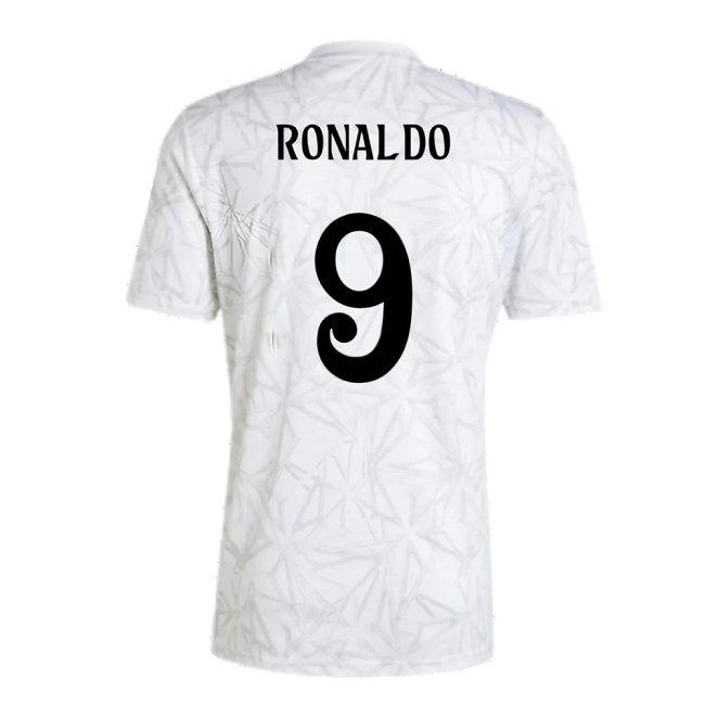 2024-2025 Real Madrid Pre-Match Shirt (White) (Ronaldo 9) — Buy Online