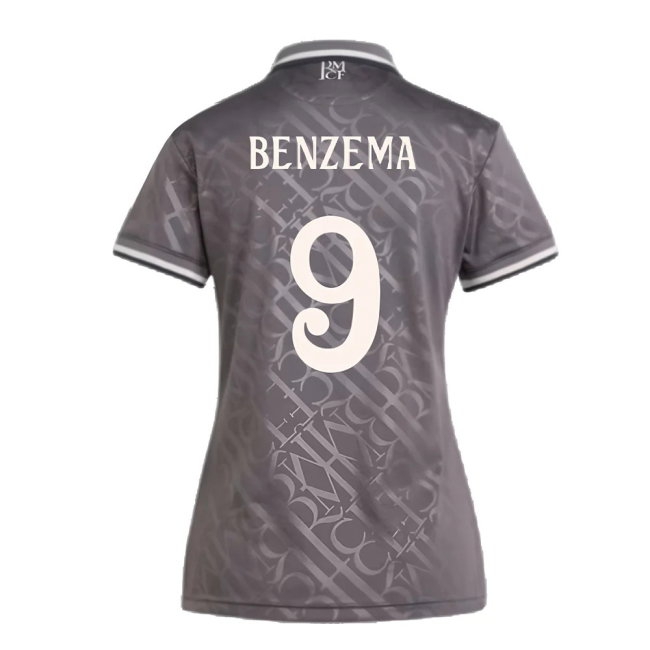 2024-2025 Real Madrid Third Shirt (Womens) (Benzema 9) — Buy Now