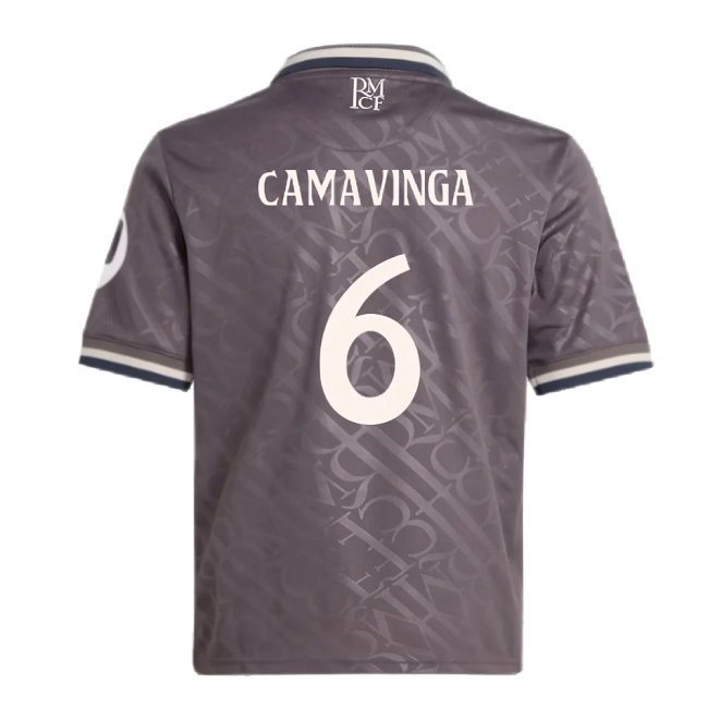 2024-2025 Real Madrid Third Youth Kit (Camavinga 6) — Buy Now