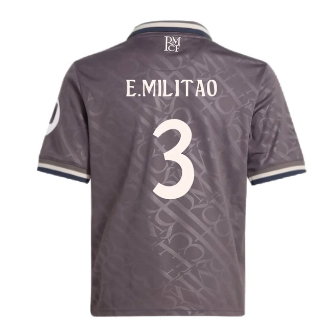 2024-2025 Real Madrid Third Youth Kit (E.Militao 3) — Shop Now