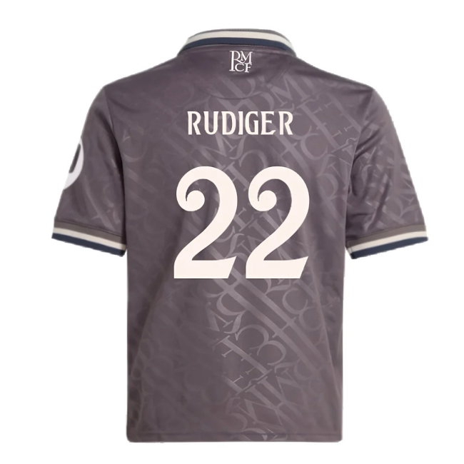 2024-2025 Real Madrid Third Youth Kit (Rudiger 22) — Shop Online