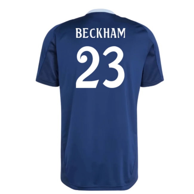 2024-2025 Real Madrid Training Jersey (Navy) (Beckham 23) — Shop Online