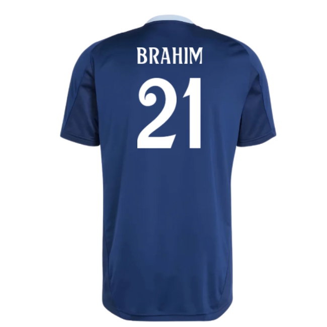 2024-2025 Real Madrid Training Jersey (Navy) (Brahim 21) — Buy Now