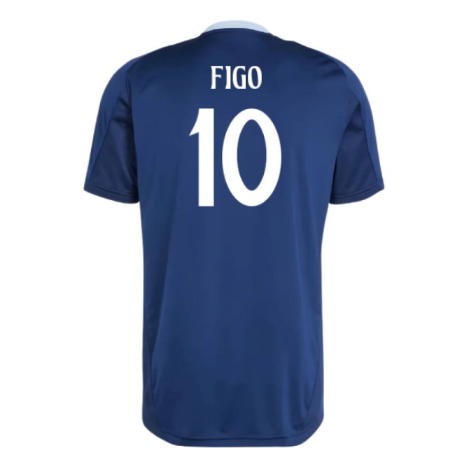 2024-2025 Real Madrid Training Jersey (Navy) (Figo 10) — Shop Online
