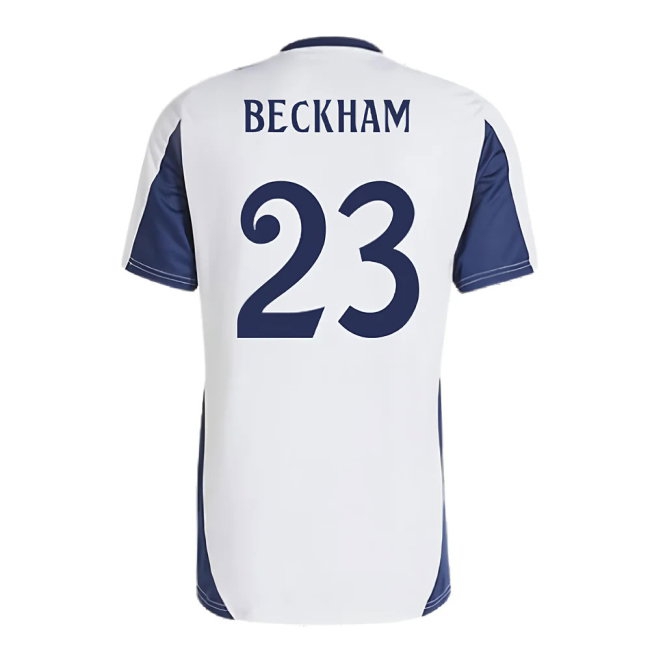 2024-2025 Real Madrid Training Shirt (White) (Beckham 23) — Shop Online