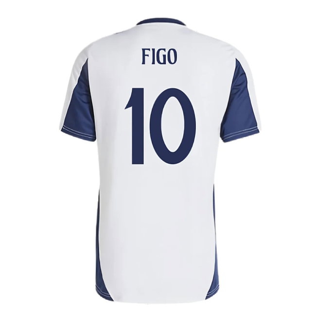 2024-2025 Real Madrid Training Shirt (White) (Figo 10) — Shop Online