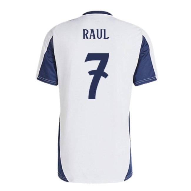 2024-2025 Real Madrid Training Shirt (White) (Raul 7) — Shop Now