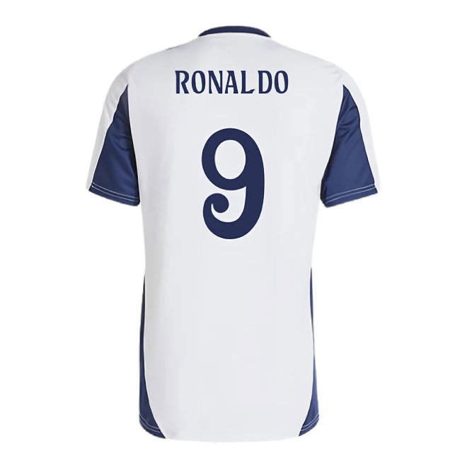 2024-2025 Real Madrid Training Shirt (White) (Ronaldo 9) — Shop Now