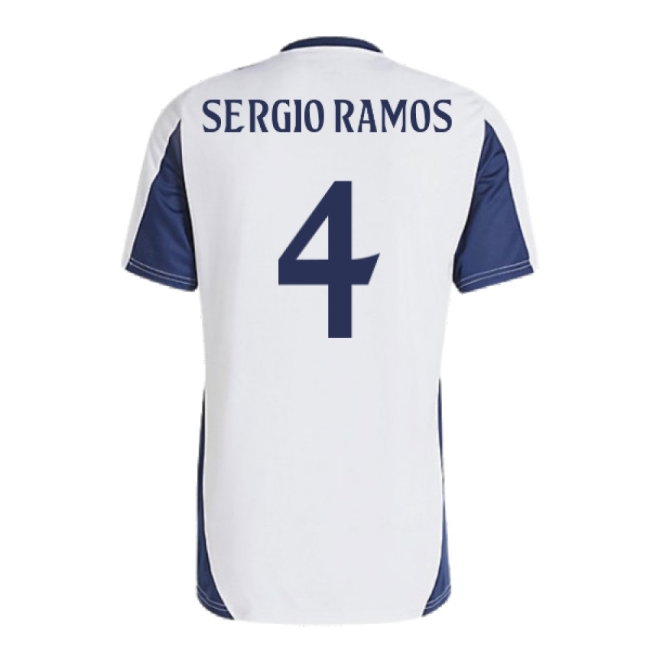 2024-2025 Real Madrid Training Shirt (White) (Sergio Ramos 4) — Buy Online