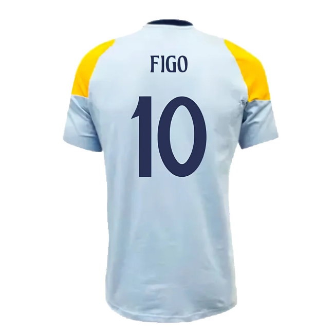 2024-2025 Real Madrid Training Tee (Glow Blue) (Figo 10) — Buy Online