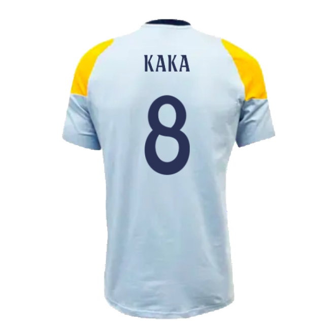 2024-2025 Real Madrid Training Tee (Glow Blue) (Kaka 8) — Shop Now