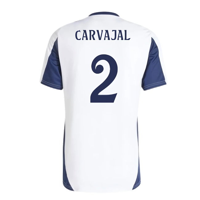 2024-2025 Real Madrid Training Tee (White) (Carvajal 2) — Buy Online