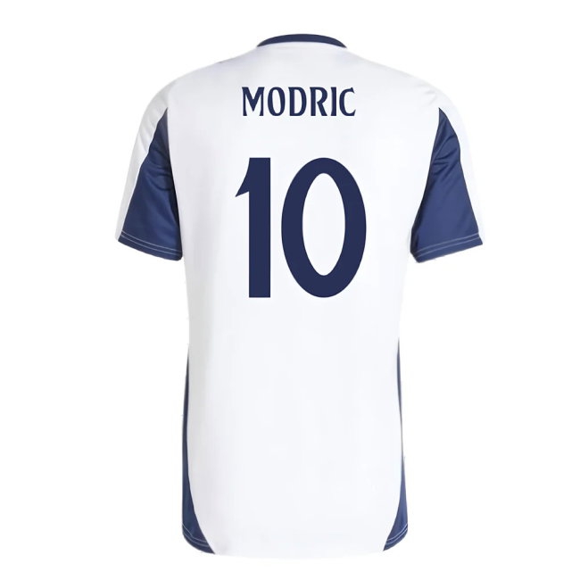 2024-2025 Real Madrid Training Tee (White) (Modric 10) — Buy Online