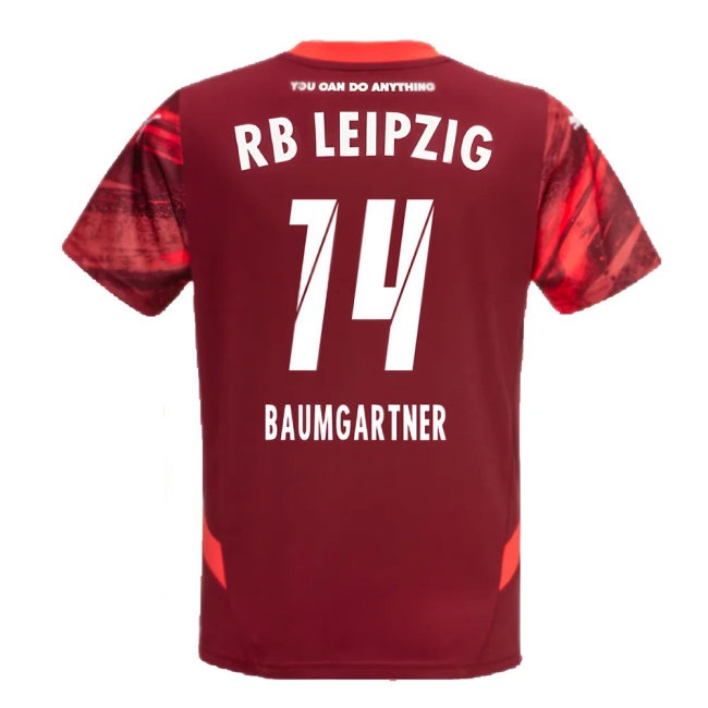 2024-2025 Red Bull Leipzig Away Shirt (Kids) (Baumgartner 14) — Buy Now
