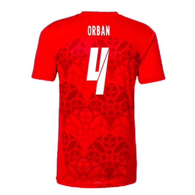 2024-2025 Red Bull Leipzig Pre-Match Shirt (Red) (Orban 4) — Shop Now
