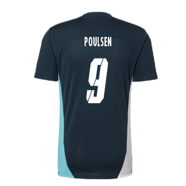 2024-2025 Red Bull Leipzig Training Shirt (Dark Night) (Poulsen 9) — Buy Online