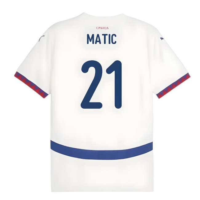 2024-2025 Serbia Away Shirt (Matic 21) — Shop Online