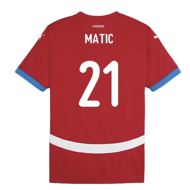 2024-2025 Serbia Home Shirt (Matic 21) — Buy Now