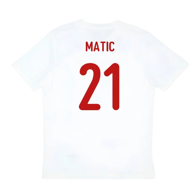 2024-2025 Serbia Training Jersey (White) (Matic 21) — Buy Online
