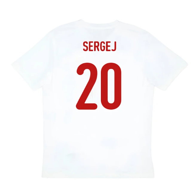 2024-2025 Serbia Training Jersey (White) (Sergej 20) — Shop Online