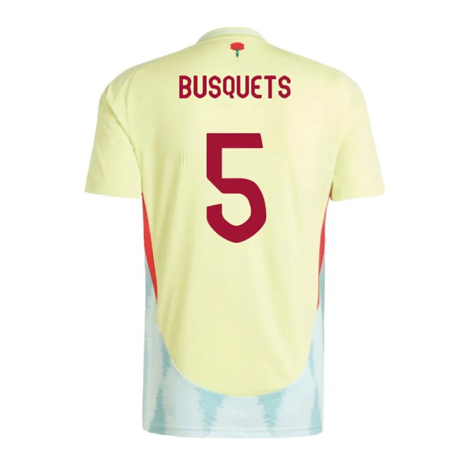 2024-2025 Spain Away Shirt (Busquets 5) — Shop Now
