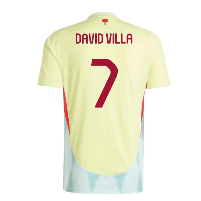 2024-2025 Spain Away Shirt (David Villa 7) — Buy Now