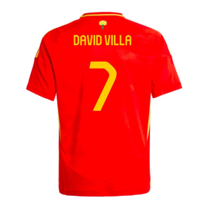 2024-2025 Spain Home Shirt (Kids) (David Villa 7) — Buy Now
