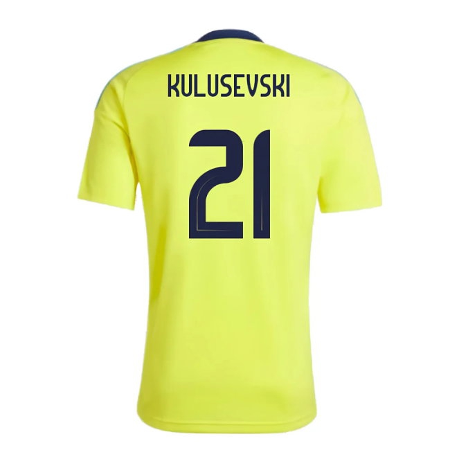 2024-2025 Sweden Home Fan Shirt (KULUSEVSKI 21) — Buy Online