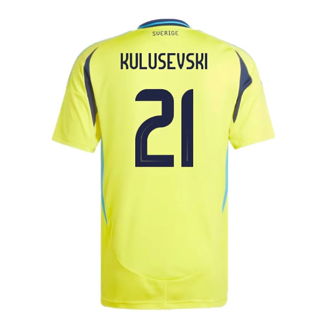 2024-2025 Sweden Home Shirt (KULUSEVSKI 21) — Buy Now