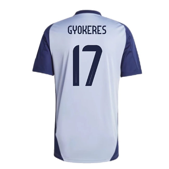 2024-2025 Sweden Training Jersey (Blue) (GYOKERES 17) — Buy Online