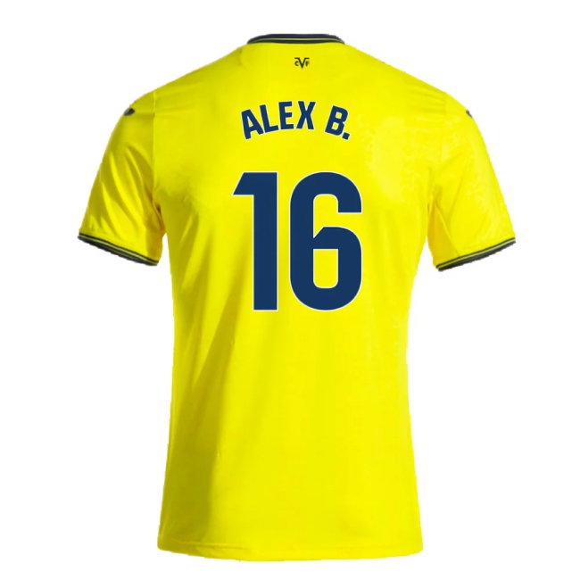 2024-2025 Villarreal Home Shirt (Alex B. 16) — Shop Online