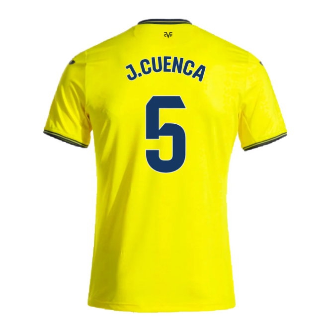 2024-2025 Villarreal Home Shirt (J.Cuenca 5) — Buy Now