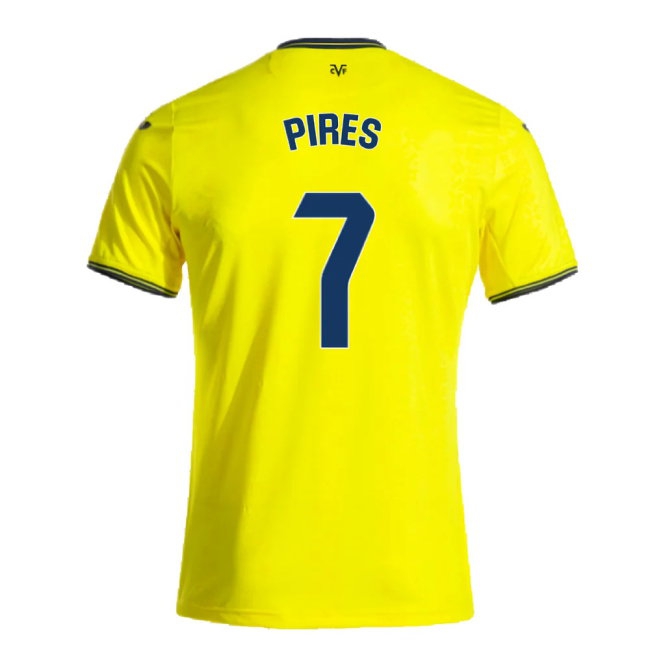 2024-2025 Villarreal Home Shirt (Pires 7) — Shop Online