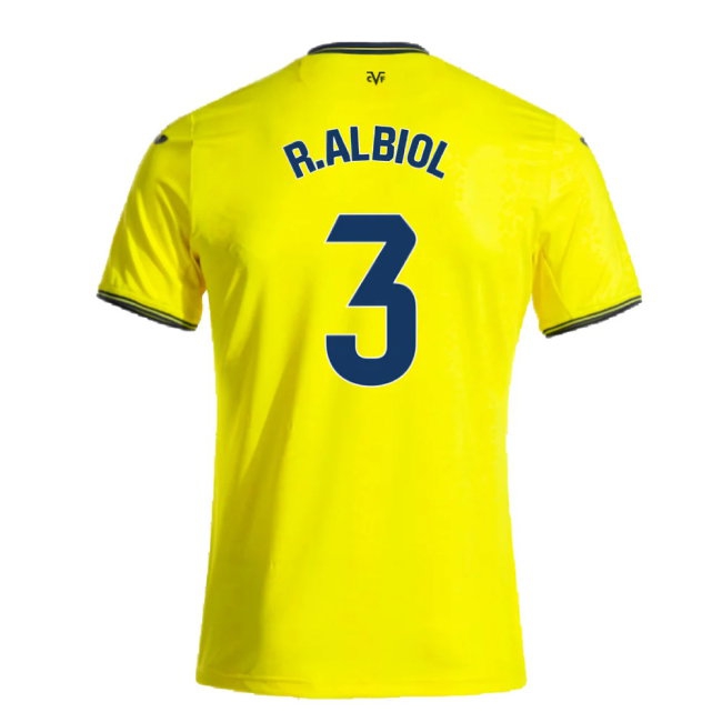 2024-2025 Villarreal Home Shirt (R.Albiol 3) — Shop Online
