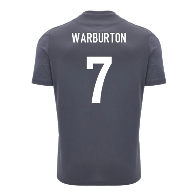 2024-2025 Wales WRU Rugby Training Poly Shirt (Anthracite) - Kids (Warburton 7) — Shop Online