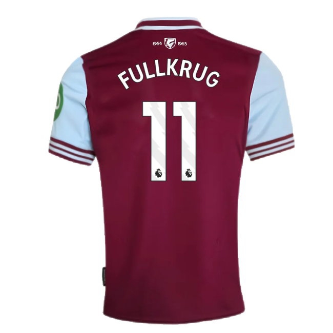 2024-2025 West Ham Home Shirt (Fullkrug 11) — Shop Now