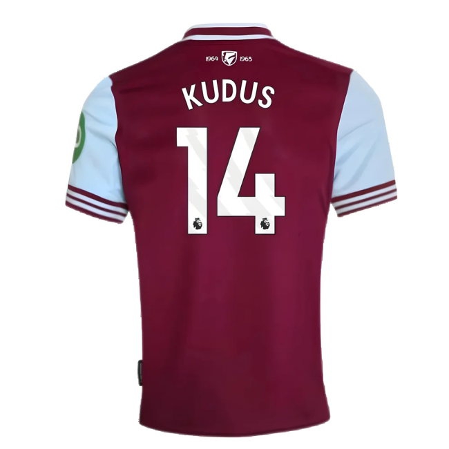 2024-2025 West Ham Home Shirt (Kudus 14) — Shop Online