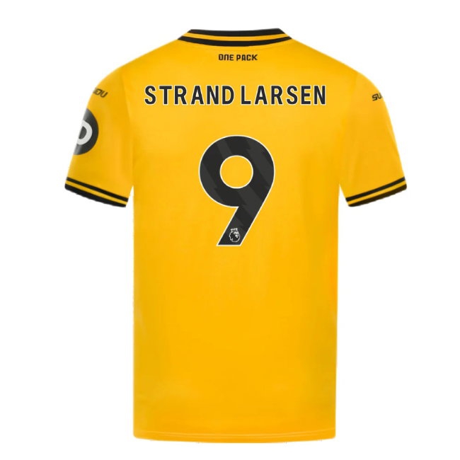 2024-2025 Wolves Home Shirt (Strand Larsen 9) — Buy Online