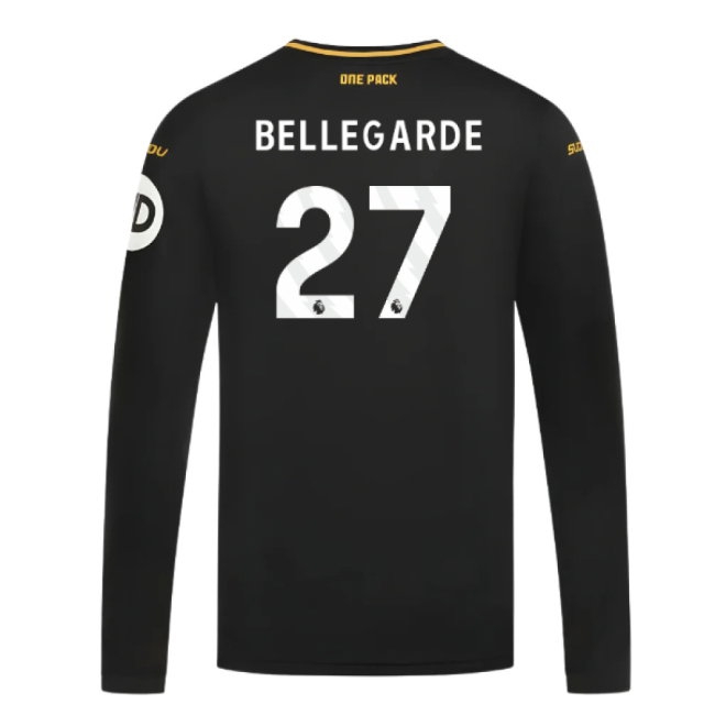 2024-2025 Wolves Long Sleeve Away Shirt (Bellegarde 27) — Buy Now