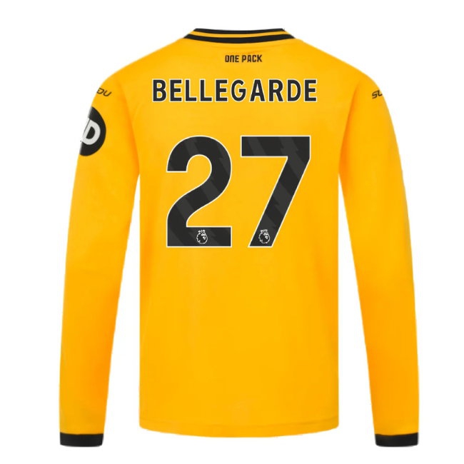2024-2025 Wolves Long Sleeve Home Shirt (Kids) (Bellegarde 27) — Shop Now