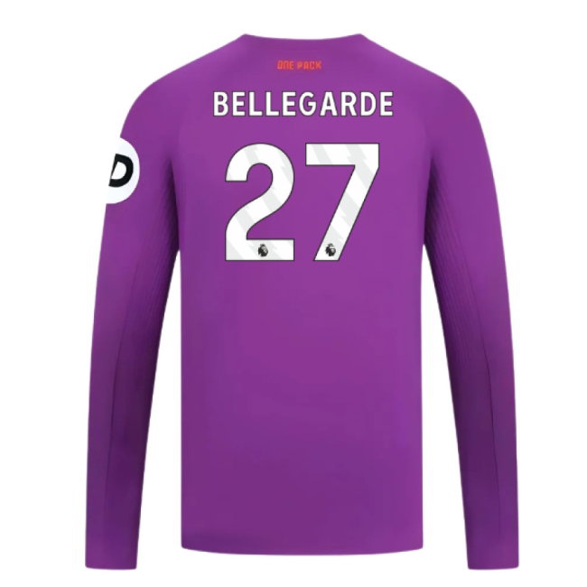 2024-2025 Wolves Long Sleeve Third Shirt (Bellegarde 27) — Buy Now