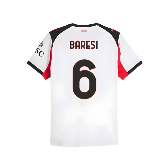 2025-2026 AC Milan Player Version Away Shirt (Baresi 6) — Shop Online