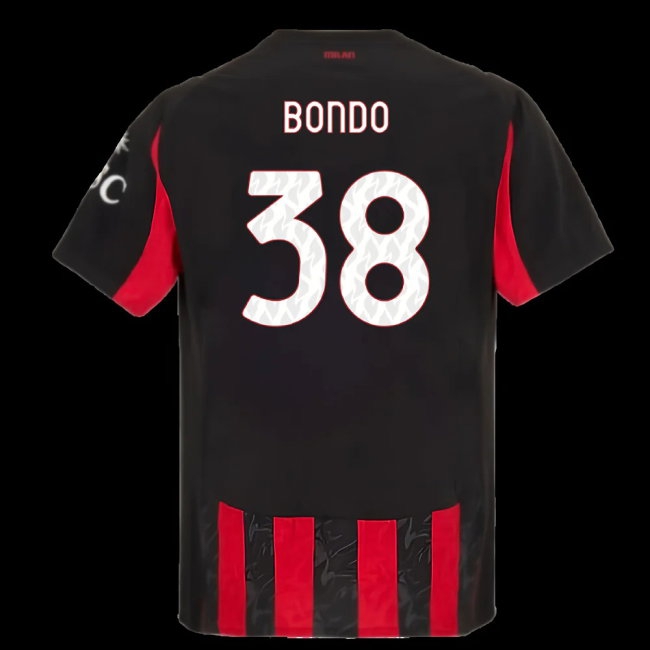 2025-2026 AC Milan Player Version Home Shirt (Bondo 38) — Shop Now