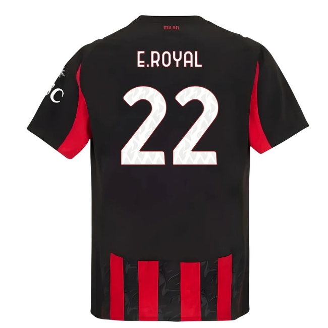 2025-2026 AC Milan Player Version Home Shirt (E.Royal 22) — Shop Now
